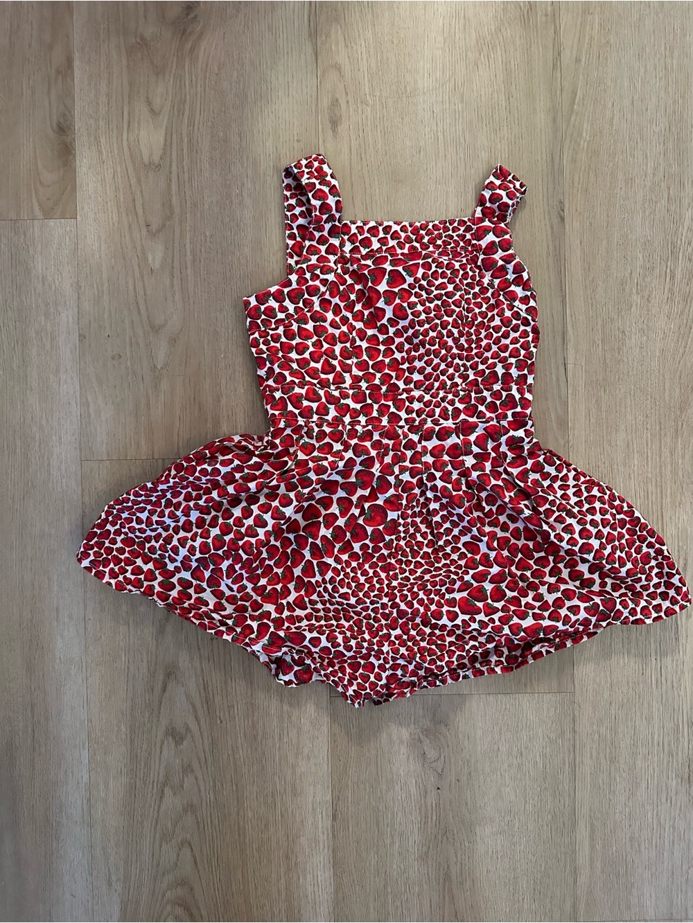 Crewcuts Strawberry Print Romper